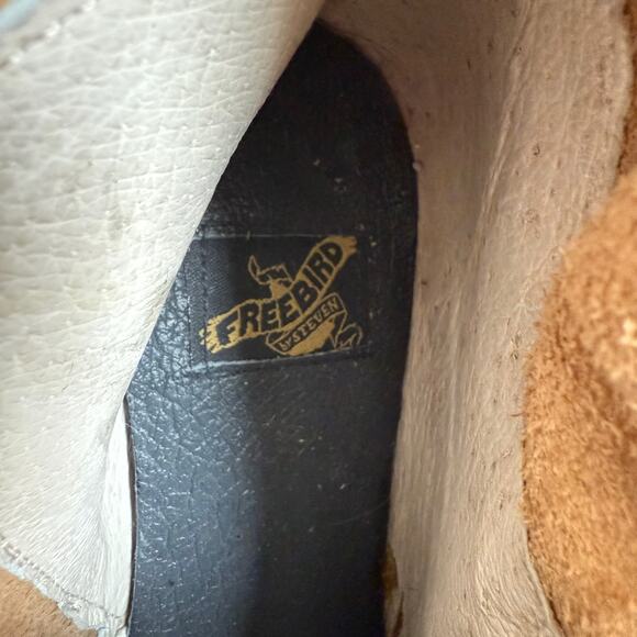 Freebird by Steven Ravi Double Layer Steampunk Lace and Strap Side Zip Boots 6 - Picture 8 of 9